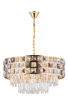 Люстра 540*280, 7*E27, 40W Sfera Sveta Хрусталь (Эконом) 2134/7 FGD, Золото