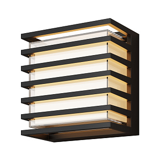 Светильник настенный 16,6*10*16,6 см, LED, 10W, 3000К, Maytoni Downing Street O020WL-L10B3K черный