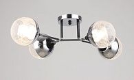 Люстра L630 x W430 x H180, мм, 4*40W (160W), CH+BK(ХРОМ+ЧЁРНЫЙ) Rilon 2243/4 CH+BK