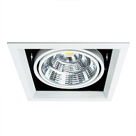 Встраиваемый светильник 25W 4000K Arte Lamp MERGA A8450PL-1WH белый, вр 15*15 см