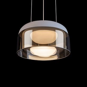 Подвесной светильник 17 см, 6W, 3000K, LOFT IT Totem 10466P Smoke, белый-дымчатый