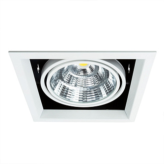 Встраиваемый светильник 25W 4000K Arte Lamp MERGA A8450PL-1WH белый, вр 15*15 см