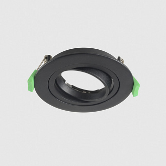 Встраиваемый светильник 10 см, Crystal Lux CLT 001C1 BL V2, черный, вр 8 см