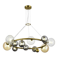 Люстра подвесная 95*200 см, 12*G9, 20 м2 ST Luce SL1515.303.12 латунь