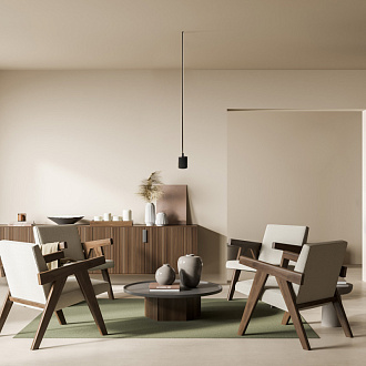 Светильник 145 см, 25W, 3000-6000K, Maytoni Flow MOD147FL-L20BK1, черный