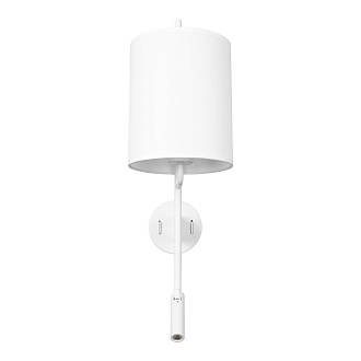 Настенный светильник 18*58 см, 2*E27+LED*1X40W + 1X3W 3200K LOFT IT Ritz 10253W/B White белый