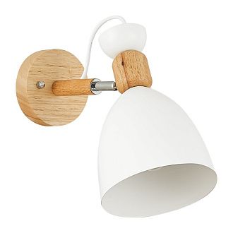 Светильник настенный 14 см,  EVOLUCE BALCAMO SLE103801-01 Светлое дерево, Белый