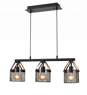 Подвесной светильник 20*75*108 см, 3*E27 черный Vele Luce Drago VL6332P03