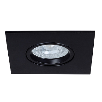 Точечный светильник 2*9,5*9,5*3,8 см, GU10 * 1 * 35W, Arte Lamp Giro A2866PL-1BK, Черный, вр 7,5 см