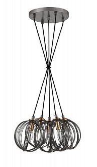 Подвесной светильник  37*259 см, 5*E14 античное серебро Vele Luce Incredibile VL6212P05