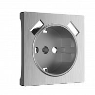 W1179509 Накладка для розетки USB, cеребряный рифленый Werkel, 4690389159848