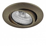 Встраиваемый светильник Lightstar 011081 Teso Бронза зеленая, вр 6,5 см