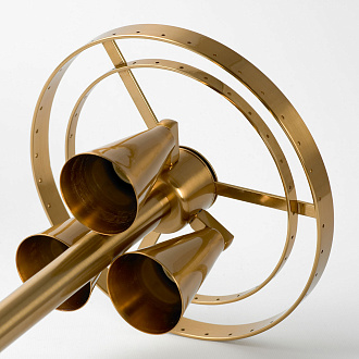 Торшер 28*150 см, 3*Gu10 матовое золото Lussole Floyd LSP-0649