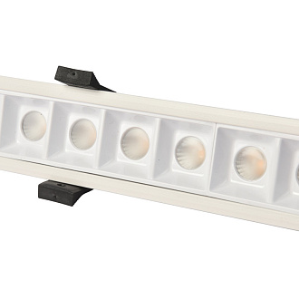 Потолочный светильник Favourite Roshni 3084-5C, L278*W42*H50, врезной прожекторный светильник, каркас белого цвета, возможность составления комбинации из нескольких светильников