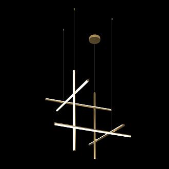 Подвесная люстра 80 см, 30W, 3000K, Loft IT Coordinates 10393/C, золото