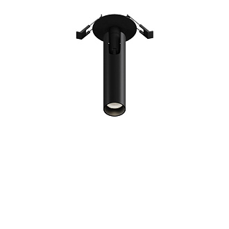 Встраиваемый светильник 3*3*15,1 см, LED, 6W, 4000К, Maytoni Technical Focus T C141RS-L125-6W4K-B черный, вр 5,5 см