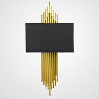 Бра Sohne CG 90-0009 FIORE Black H75 W32 32*32*75 см, 2*E14*40W, 3000K, ImperiumLoft 44.29, Золотистый