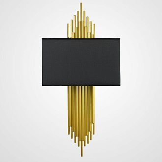 Бра Sohne CG 90-0009 FIORE Black H75 W32 32*32*75 см, 2*E14*40W, 3000K, ImperiumLoft 44.29, Золотистый