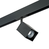 Комплект со светильником Rullo для трека PRO 1,5*6 см, 1*GU10*7W, Черный Lightstar Rullo PRO216337