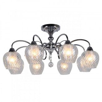Люстра 73*33,5 см, 8*E14, 40W, Omnilux Omnilux 536 OML-53607-08, хром