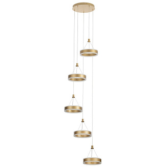 Люстра 46*60/180 см, 100W 4000K Citilux CL719052 Дуэт Золото