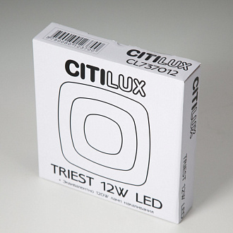 Настенный светильник 19 см Citilux Триест CL737B012, 13W LED, 3000-5500K, белый