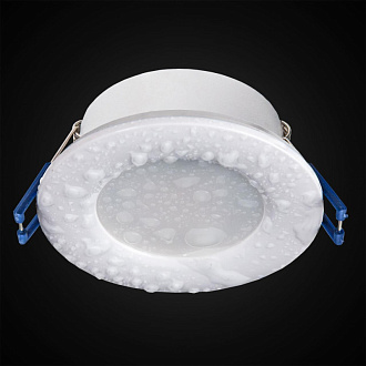 Влагозащищенный светильник Citilux CLD008010 Акви Белый Св-к Встр. 5W*3500K, вр 7 см