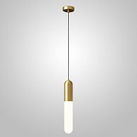 Подвесной светильник SIGLEIF Brass 4*4*37 см, 1*E27*60W, ImperiumLoft sigleif01, Латунь