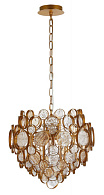 Светильник подвесной 46 см, Crystal Lux DESEO SP6 D460 GOLD Золото матовое