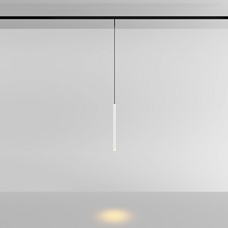 Трековый подвесной светильник 1,8*31 см, LED 3W 2700K Maytoni Technical Accessories for tracks Levity Skim TR191-1-3W2.7K-M-BW черно-белый