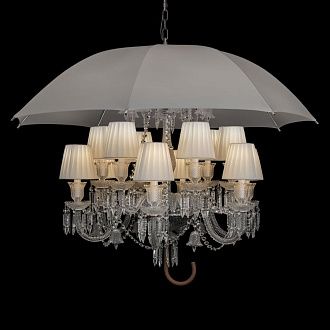 Подвесная люстра 120 см, Loft IT Marie 10556/12 White, хром-белый