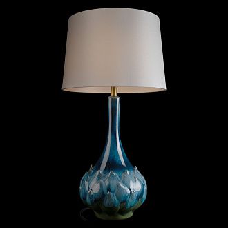 Настольная лампа 74 см, LOFT IT Kale 10518T Blue, синий-керамика
