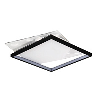 Светильник 46*43*5 см, LED 50W, 3000 / 6000K, Черный, Белый LED4U L1042-500 BK