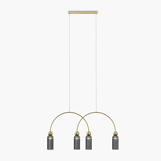 Подвесной светильник 110*10*362,5 см, 4*E14, 160W, Maytoni ANTIC MOD302PL-04GR золото матовое