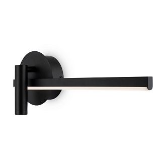 Бра 36*13*-8,5 см, *LED*7W, 4000K, Freya Тайна / Mystery FR6063WL-L12B, Черный