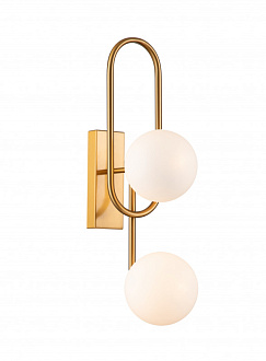 Настенный светильник 230*120*475 мм, 2*G9 латунь Indigo Opaco V000151, 11015/2W Brass