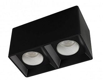Светильник 19*10 см, MR16(G5,3) 10W, Denkirs DK3085-BK+CH черный