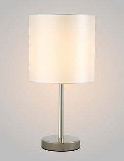 Настольная лампа 20 см, Crystal Lux SERGIO LG1 NICKEL Никель