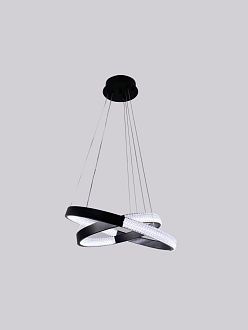 Светильник подвесной SAPFIR (H2202-400-2BK) SPF-8714 ЧЕРНЫЙ  D400+300/H1000/2/LED/2*42W без ПДУ TERRA 24-12