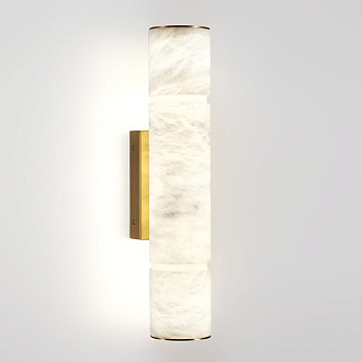 Бра 12*10,8*40,4 см, 1 LED*12W, 3000 К, Odeon Light Marbella, латунь 6674/12WL