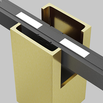 Светильник на шине 19,3*5,3*10,4 см, LED, 7W, 4000К, Maytoni Technical ALFA TR121-2-7W4K-BS латунный