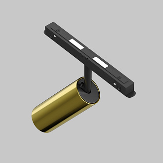Светильник на шине 5,2*5,2*19,4 см, LED, 12W, 3000К, Maytoni Technical FOCUS LED TR032-2-12W3K-M-BBS латунный