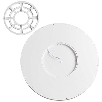 Cветильник 49,5*2,5 см, LED 40W, 3000/4000 К, IP40, белый, пластик Sonex Alfa White, 7659/40L