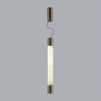Подвесной светильник 60*200 см, 1 LED*21W, 3000 К, Odeon Light Marbella, темная латунь 6686/15L