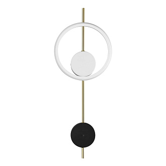 Бра 7,2*22*59 см, LED 13W*3000 К, Lumion Marque белый, черный, золотой, 5691/13WL