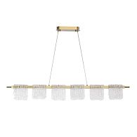 Подвесной светильник 122*15*150 см, 1*LED*36W, 4000K, ST-Luce Voile SL6021.203.36, золотой