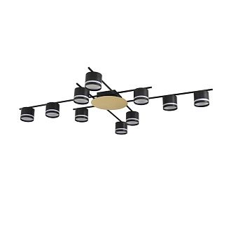 Светильник подвесной 120*87*12-12 см, 10*GX53 LED*7W, Lumion Benua LUM8304/10C, черный; золотой