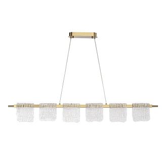 Подвесной светильник 122*15*150 см, 1*LED*36W, 4000K, ST-Luce Voile SL6021.203.36, золотой
