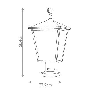 Фонарь-пьедестал Hinkely Lighting, Арт. HK-TRELLIS3-L