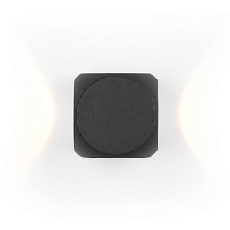 Уличный настенный светодиодный светильник Maytoni Bond Street O015WL-L4B, 4W LED, 3000K, черный